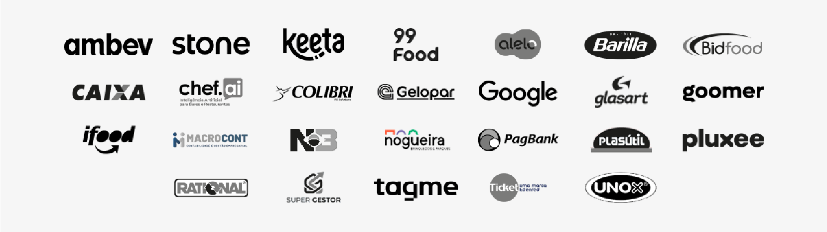 Expositores e patrocinadores do Salão Abrasel